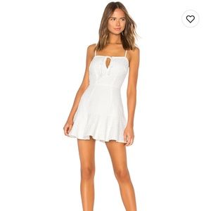 Superdown Del Crochet Keyhole Dress